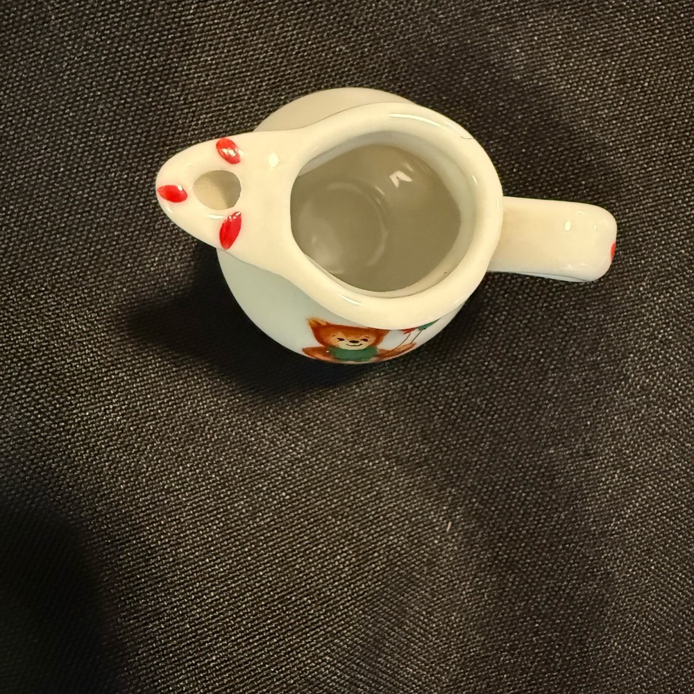 VTG Dollhouse Reutter Teddy Hermann Teddy Bear Mini Porcelain Tea‎ Set 8 Pc - Picture 13 of 16